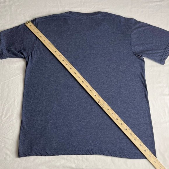 Def Lepperd T-Shirt Women Small Blue Crew Neck Graphic Cotton Blend Short Sleeve - Picture 8 of 10